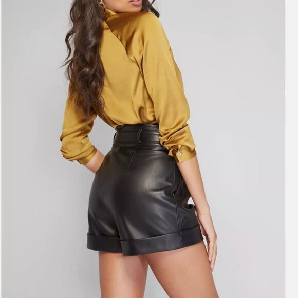 Marciano Guess Gold Blouse Top Bodysuit Small - Picture 4 of 12